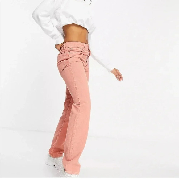 ASOS DESIGN Petite midrise '90's' straight leg jeans size W24 NWOT - Picture 2 of 4